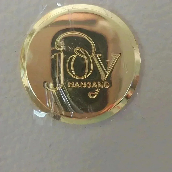 NWOT JOY MANGANO Double Decker Leather Tan Tote Purse with matching Wristlet - Picture 2 of 11